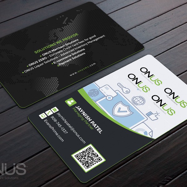 Business card design for Credit Card Services