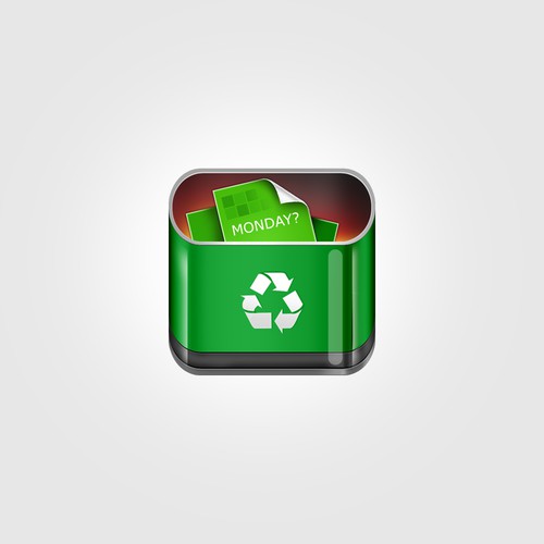 icon or button design for MyBin iPhone App Diseño de Creative Lab™