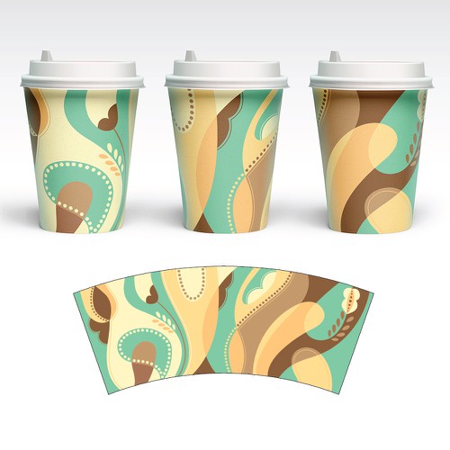 Artwork Design for Paper Cups Réalisé par Maria GR