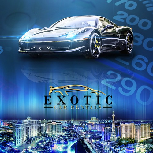 exotic car picture/destination wall poster! Design by Louaialbitar