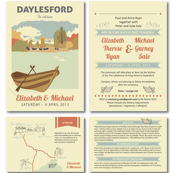 wedding invitation e&m