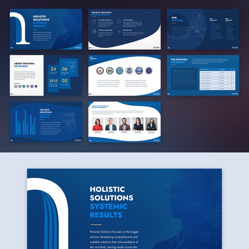 Design a sharp and modern Powerpoint Template for a DATA firm! Design by leopardgraphics ❤