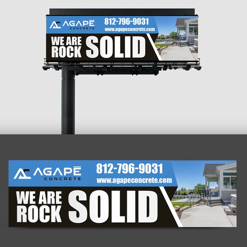 AN AMAZING CONCRETE COMPANY BILLBOARD NEEDED Aprox 14’ tall and 48’ wide Design by rskideas