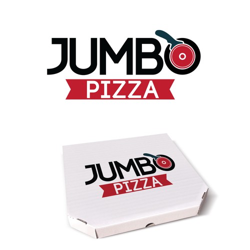 Jumbo Pizza logo Design by Vesna