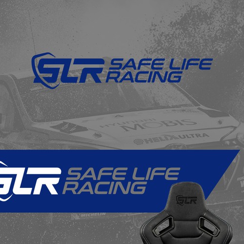 Logo Redesign for Safe Life Racing!  A manufacturer of auto racing safety equipment. Design by DOCE Creative Studio