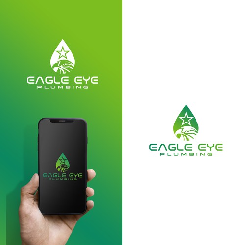 Eye catching and very marketable logo for plumbing company. The company name is Eagle Eye Plumbing Design by Nana445