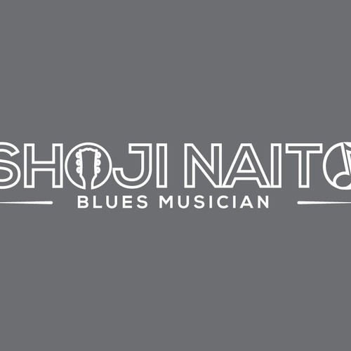 LOGO for a Blues Musician WEB and posters-ontwerp door Archell Designs