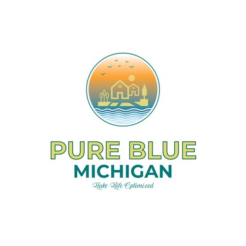 Pure Blue Michigan Design by designerbd360