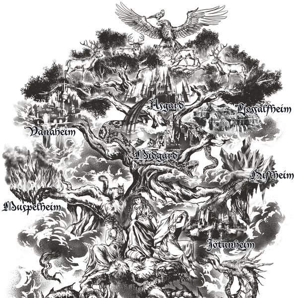 Yggdrasil and nine Worlds