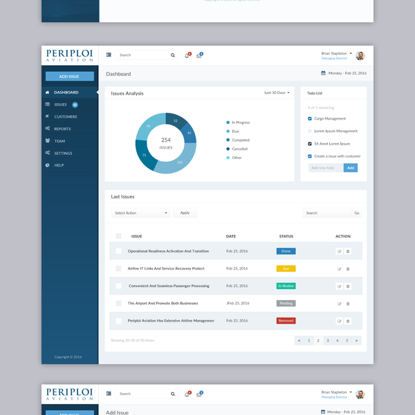 Online Issues Register Web App