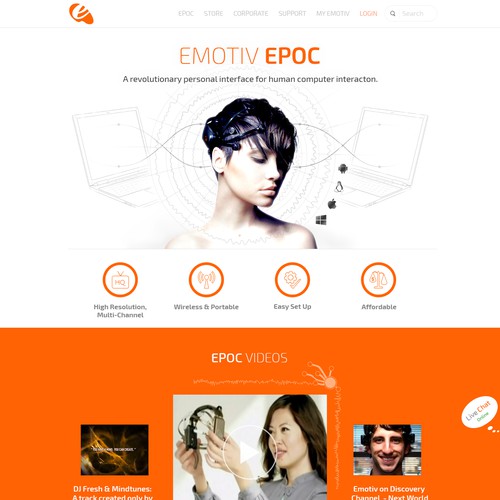 Redesign website for International Award Winning EEG system Design by Zallhady