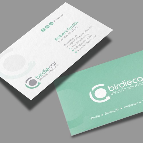 business card for company called birdie Design by muaz™