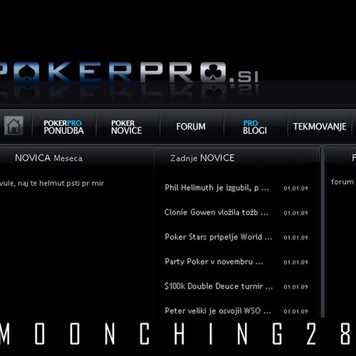 Poker Pro logo design デザイン by moonchinks28