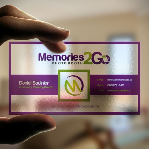 Create a business card for Luxurious Photo Booth Rentals! Design by N.Rc