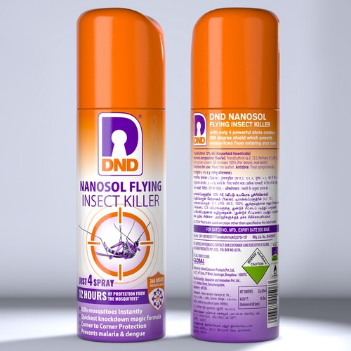 Design a standout label for a Super Effective Insect Killer Spray Design by P.D.S.