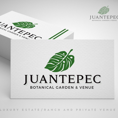 Botanical garden & Venue Logo creation (we would like to use the leaf as a cut out on a steel plaque (with holes in the  Design by pswizzard