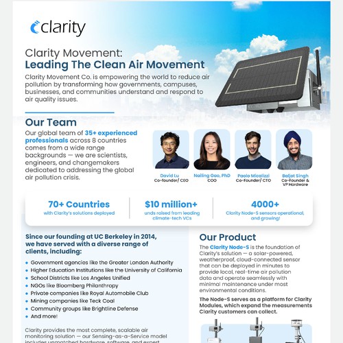Design one-pager company overview Design von okeowosv