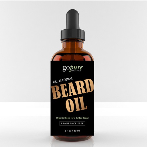 Create a High End Label for an All Natural Beard Oil! Réalisé par Abacusgrp