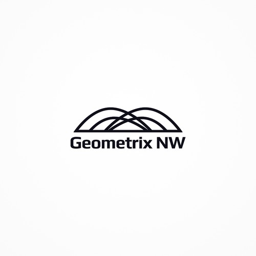 Bridge Construction Logo for Geometrix NW Design by LeanthinkStudio