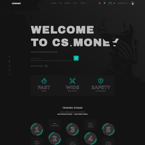 Proposition sur un concours de Design de page web, réalisée par Morningstar_