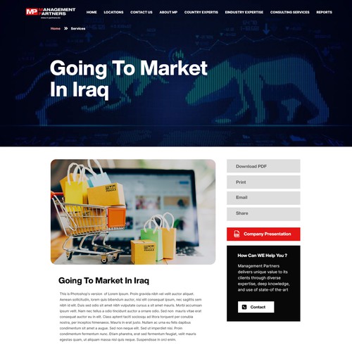 Designs | MP Website Redesign | Web page design contest