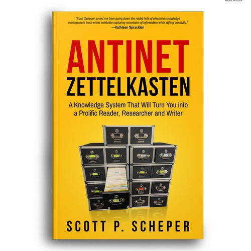 Design the Highly Anticipated Book about Analog Notetaking: "Antinet Zettelkasten" Design von Bigpoints