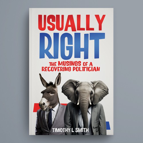 Playful Political Book Cover WANTED! Design by mersina