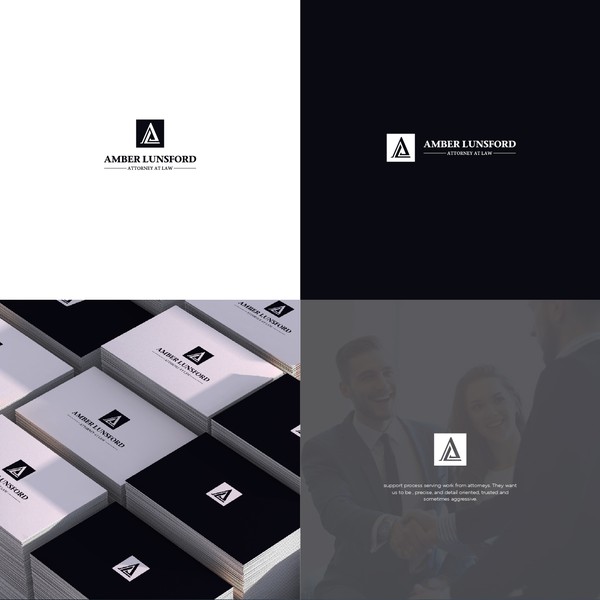 Design by HudHud titled "Amber Lunsford Attorney at Law"