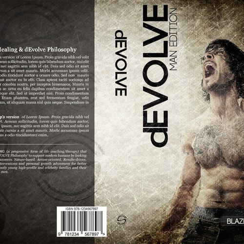 Book Cover Needed!!! Edgy, Masculine, Modern and Minimalistic for progressive self-help book for men Design by SilentRevolt