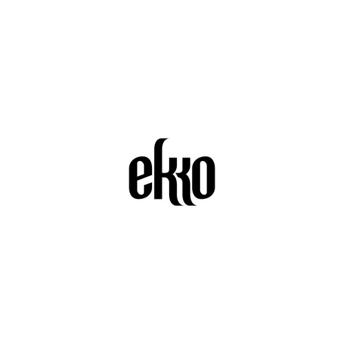 SIMPLE LOGO - ekko Letters then dm after Design by DezinerAds