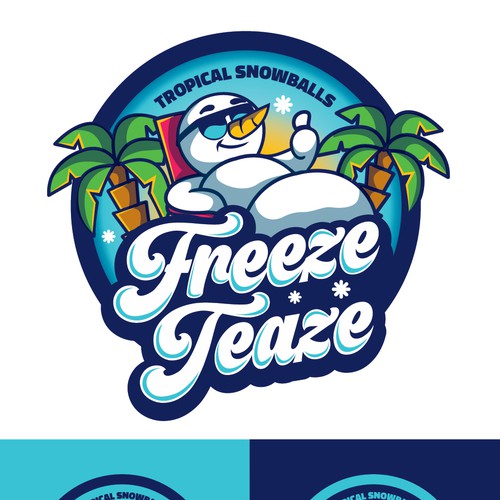 "Freeze Teaze Tropical Snowballs" Design by 3AM3I