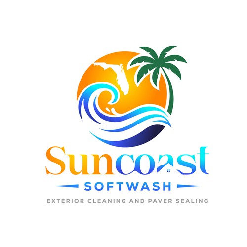 A logo for a softwash company that is appealing and inviting Diseño de Parbati