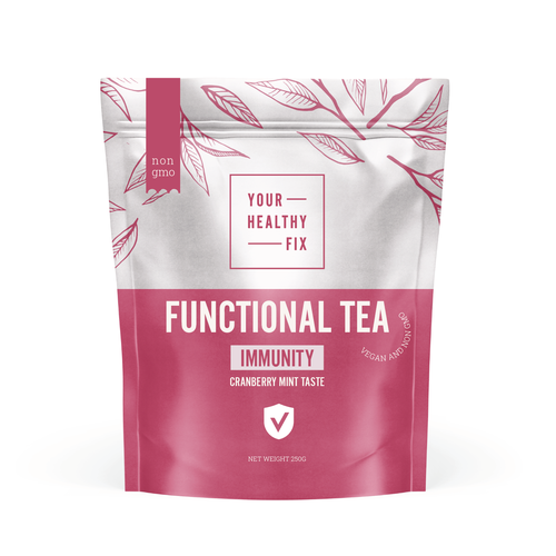 Functional Tea collection design for a health supplement brand! Design by VoiceDesign