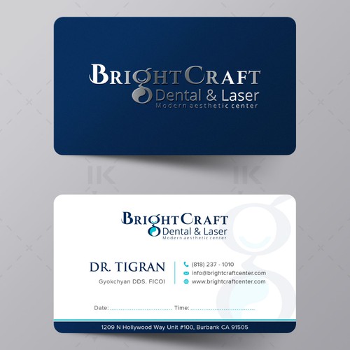 IK_DesignsさんのModern Dental and Medical SPA business cardデザイン