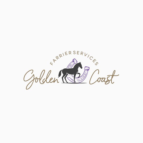 Golden Coast Farrier Services Design by tasa