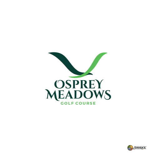 Golf Course Logo - Osprey Meadows Golf Course at Tamarack Design by wiraSto™