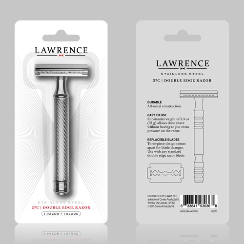 Designs | Create a Blister Card Design for Lawrence 27C Razor | Product ...
