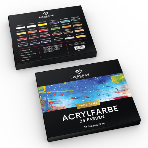 Creative packaging design for acrylic painting Design by CK Graphic