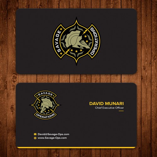 Business Card & Letterhead for Armed Security Agency Design by ™SF_Design™