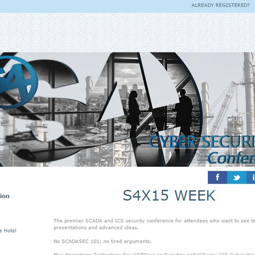 S4x15 Conference Banner (SCADA Cyber Security, Lot's of Press Will Be There) Design by Blacknamu