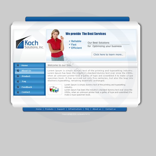 $500.00 Website template (Design only) Design by AxilSolutions