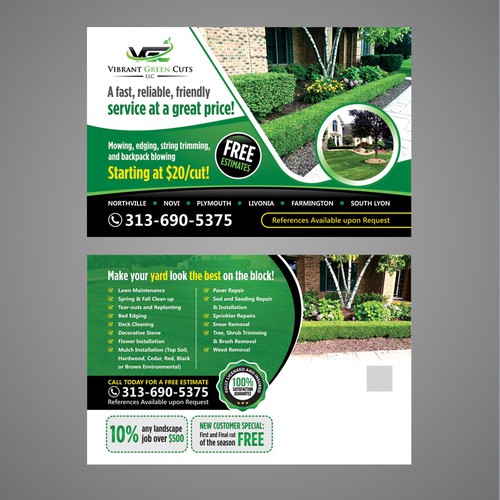 Lawn and Landscape Advertisement Design by Dzhafir