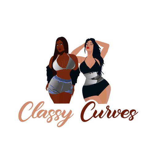 Design a classy gym wear logo for all women, with the expectation of appealing to curvy women mainly Design by HF STUDIO®