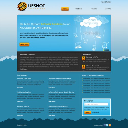 Help Upshot Software with a new website design Diseño de N-Company