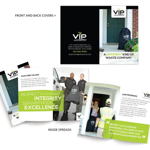 Simple Booklet for Unique Waste Company.-ontwerp door designer_sarah