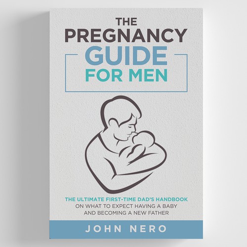 Cover design for a pregnancy guide for men Design by zaRNic