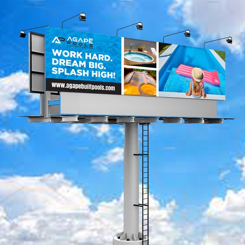 POOL AND OUTDOOR LIVING BILLBOARD DESIGN Design by 123Graphics