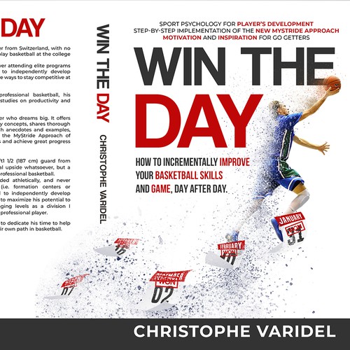 Book design - A book about basketball improvement and sport psychology Design by Evocative ✘