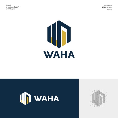 "**** Logo for "Waha": A Global Real Estate App and Website **** - WINNER WILL BE HIRED!" winning Postcard, flyer or print