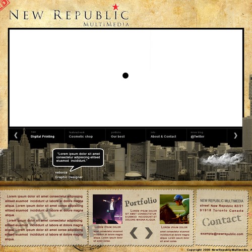 Media Companies New Design. PSD Only! Design by neboica